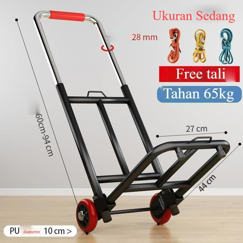 Troli Bagasi Troli Angkut Barang Troli Lipat Troli Rumah Tangga Penanganan Trailer Belanja Trolley Ringan