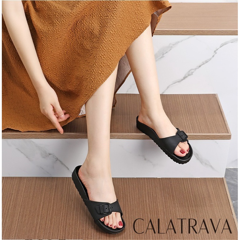 2171-B2 [CALATRAVA] Sandal Slop Jelly Wanita Calatrava | Sendal Selop Karet Wanita | Sandal Birken Wanita