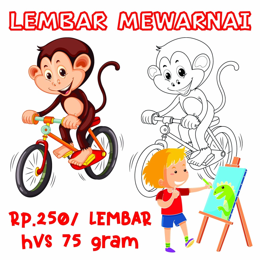 

LEMBAR MEWARNAI HVS A4 MURAH UNTUK ANAK ANAK