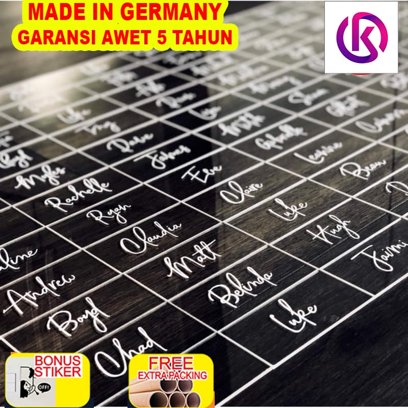 

Promo Acrylic Name Placecard / Custom Table Guest Name / Huruf Akrilik