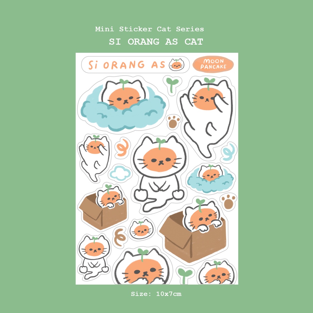 

Moon Pancake Mini Sticker - Si Orang as Cat (Stiker Jadi Kucing)