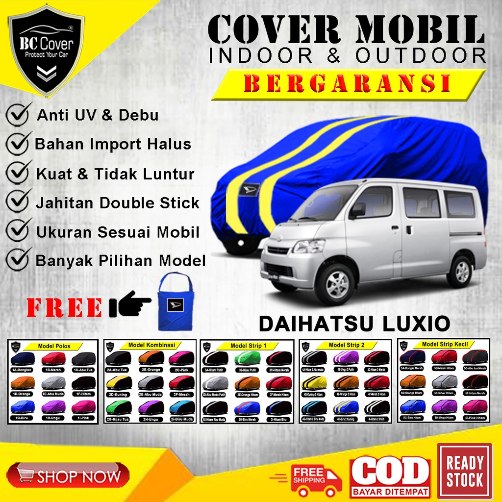 Cover Mobil Luxio / Sarung Mobil Daihatsu Luxio Selimut Mantel Pelindung Jas Mantol Kerudung Tutup Mobil Luxio Outdoor