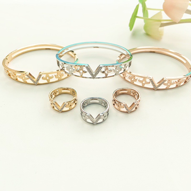 Gelang dan Cincin Titanium LV PREMIUM LV001