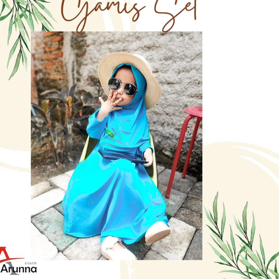 ➴ Baju Muslim Bayi Perempuan 1 Tahun Gamis Anak Premium Terbaru Setelan Hijab Bayi Cewek Muslimah ➳