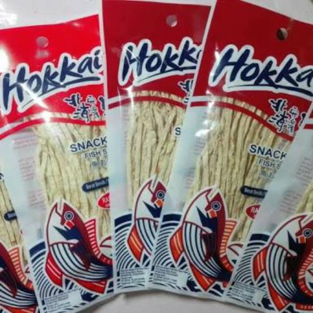 

HOKKAI SNACK IKAN RASA ORIGINAL AND SPICY 38GR CEMILAN RASA IKAN GURIH