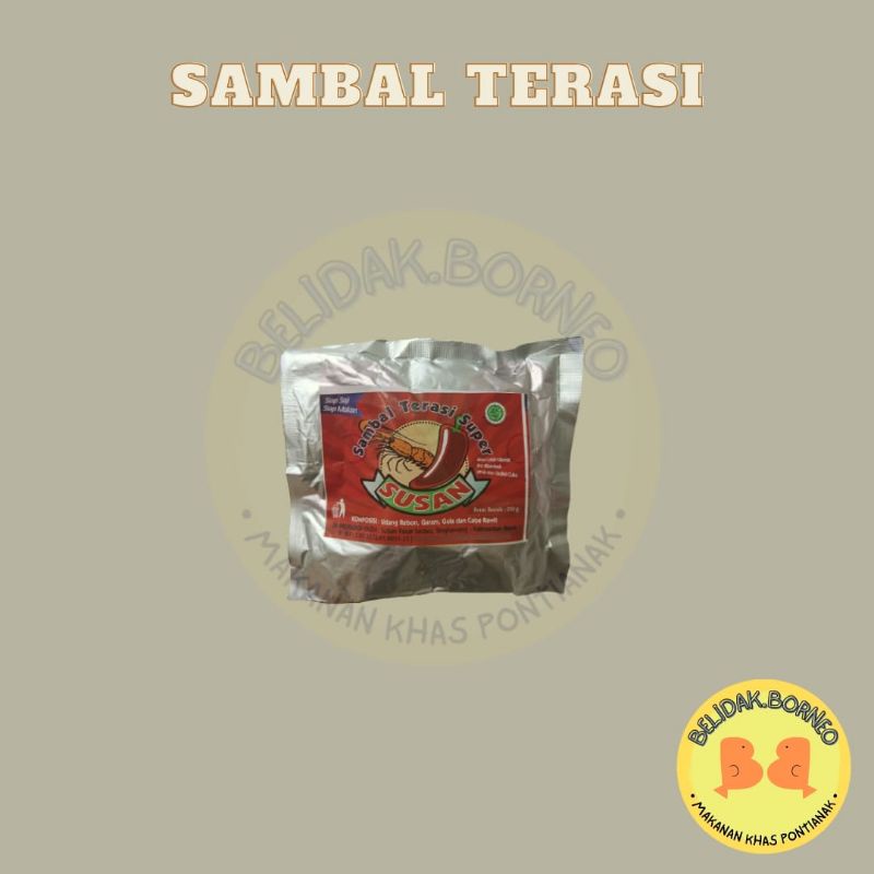 

Sambal Terasi Super Cap Susan Asli Singkawang 250 gr