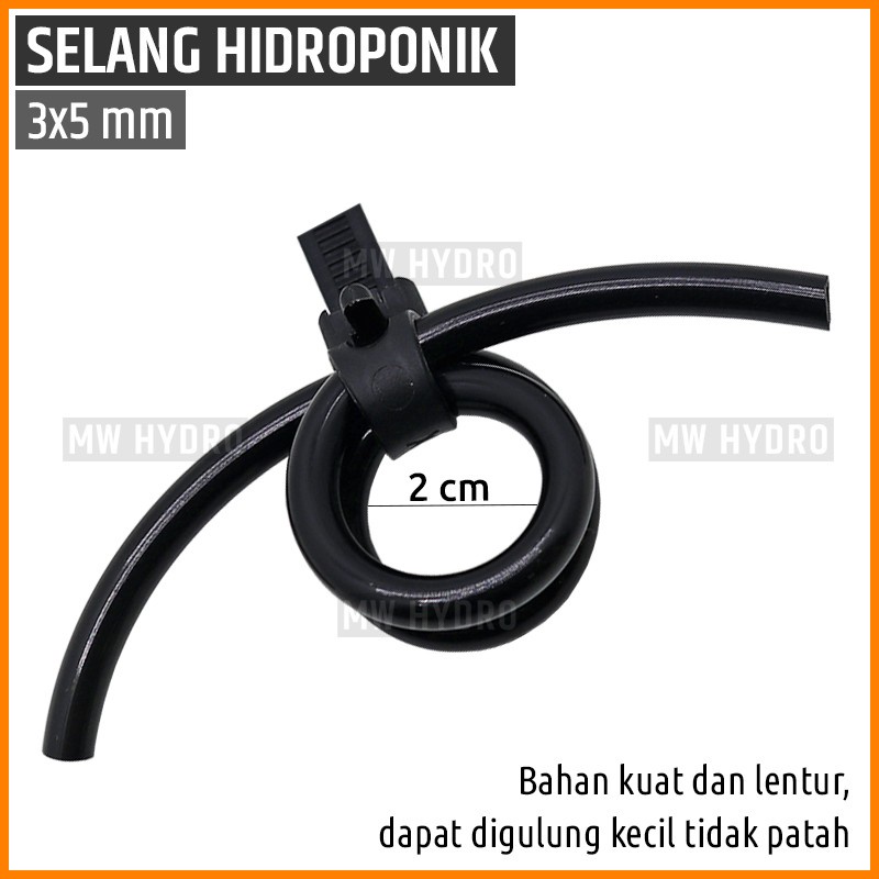 10 meter Selang PE 5 mm - Fertigasi / Irigasi / Hidroponik