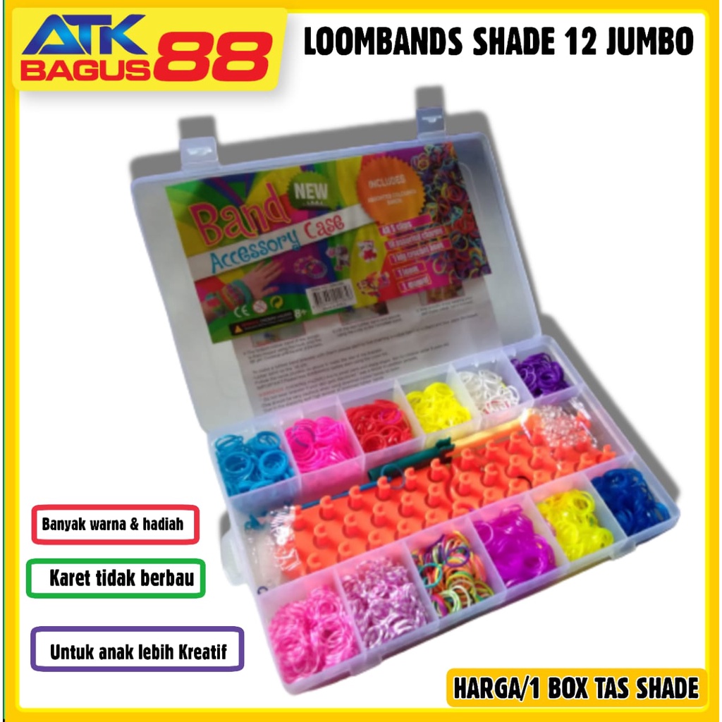 MAINAN LOOMBAND SKAT 12 JUMBO WARNA WARNI