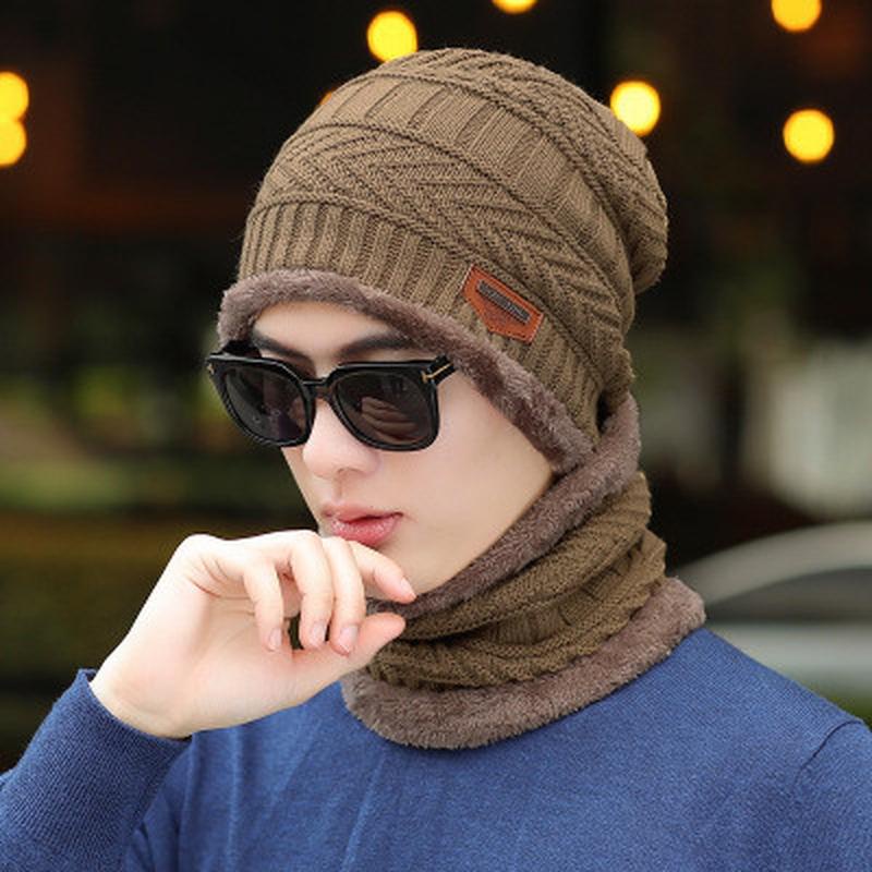 {Model Baru.. Topi Kupluk Rajut Beanie Pria Wanita Keren Polos Impor -Kupluk Bintang 4 In 1 Thermal 