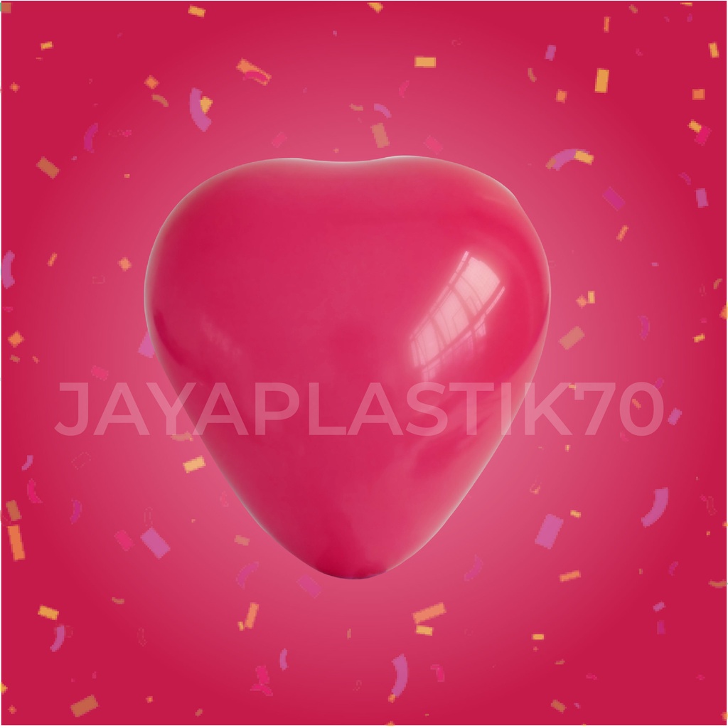 Balon Love Latex 12&quot;(Inch) 10 pcs/pack Balon hati/Balon besar/Polos