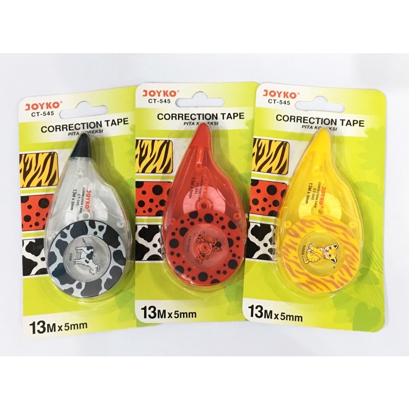 

( 1 Pcs ) Correction Tape / Tip Ex Kertas Joyko CT-545 13mx5mm