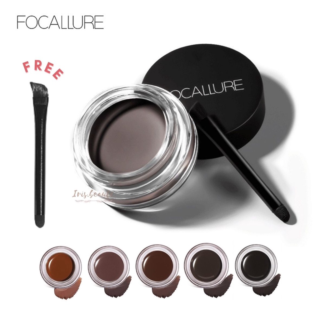 FOCALLURE Eyebrow Cream Gel / Pensil Alis Waterproof