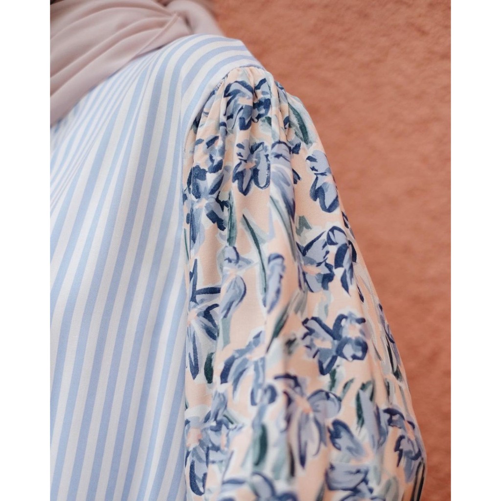 Kemeja wanita oversize miyasa denim blueberry-3