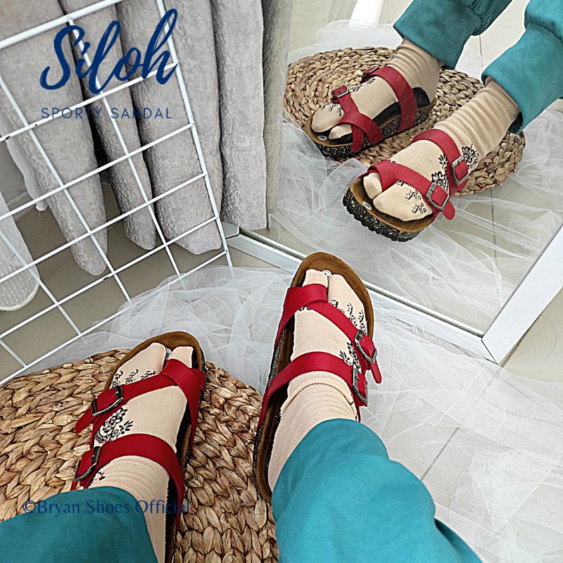 Bryan Siloh Sandal Puyuh Couple Sintetis Dove Unisex Pria Wanita Jumbo Bigsize Oversize 36-40 41 42 43