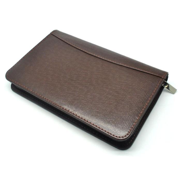 

Buku Catatan Binder Note Cover Kulit with Kalkulator - Brown