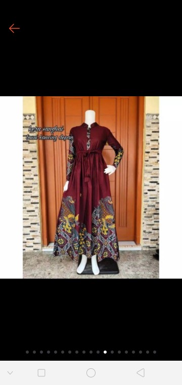 Ms Gamis Batik Sriwedari Maxi Bumil/busui Katun Sogan Allsize & Jumbo