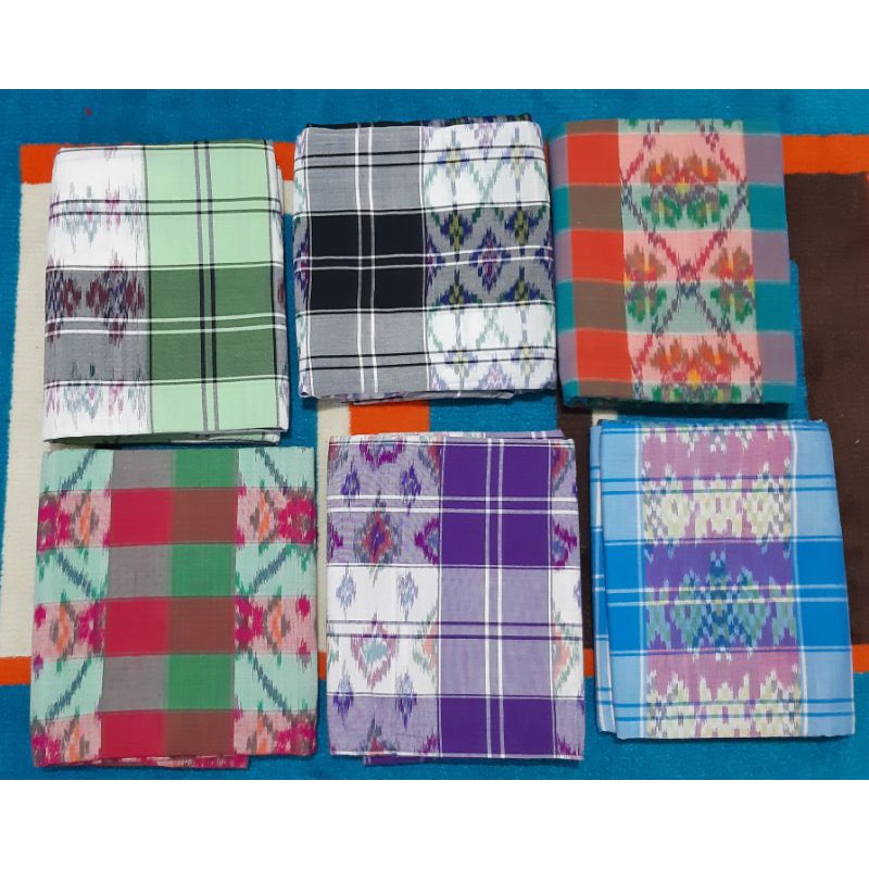 sarung gebeng khas palembang motif kotak