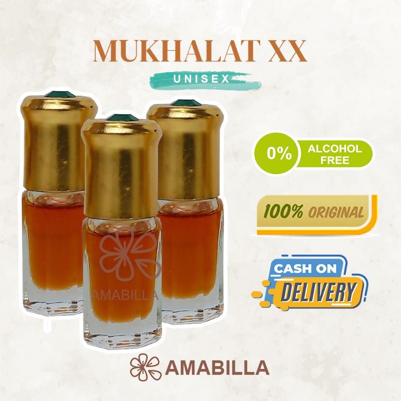 Parfum Aroma MUKHALAT XX Original Non Alkohol 3ml 6ml 12ml Parfum Original Bibit Parfum Murni MUKHAL