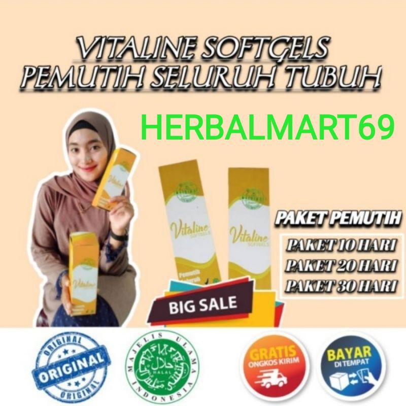 VITAGELL | PEMUTIH BADAN | PEMUTIH SELURUH BADAN | WHITENING | SKIN CARE | OBAT PEMUTIH ALAMI