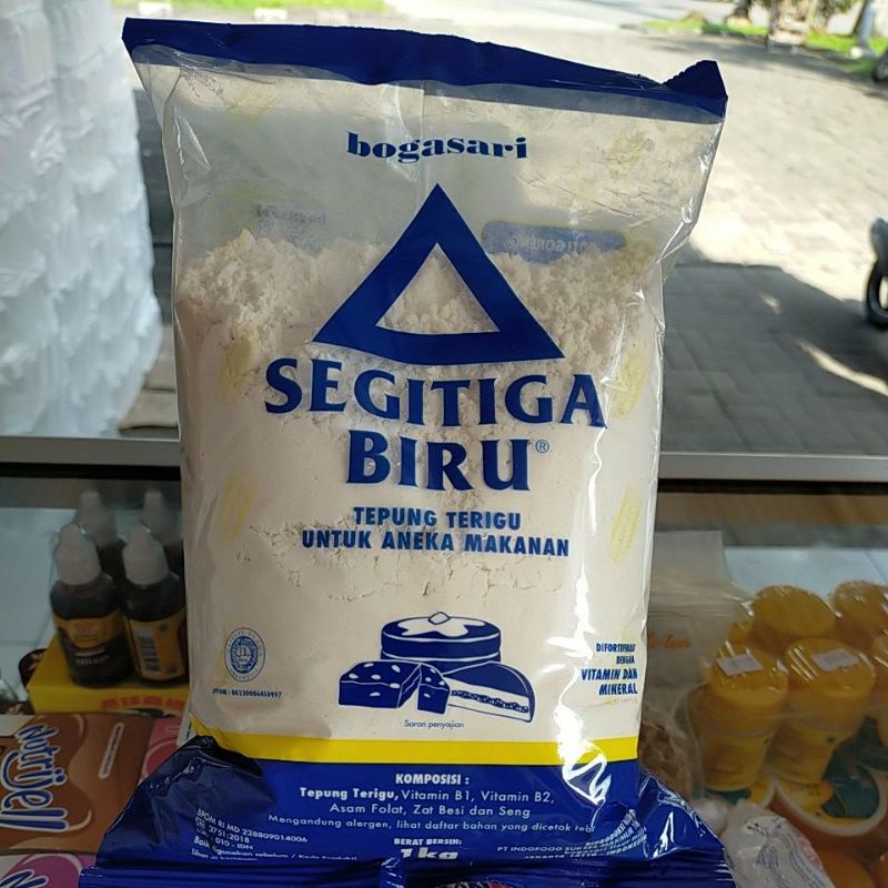 Jual Tepung Terigu Segi Tiga Biru 1kg | Shopee Indonesia