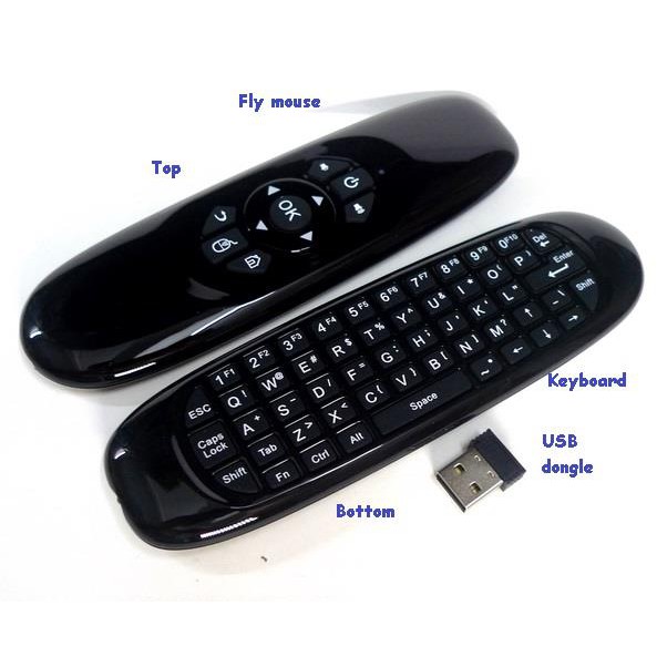 Mini Wireless Air Mouse &amp; Keyboard 2,4 Ghz with Gyroscope