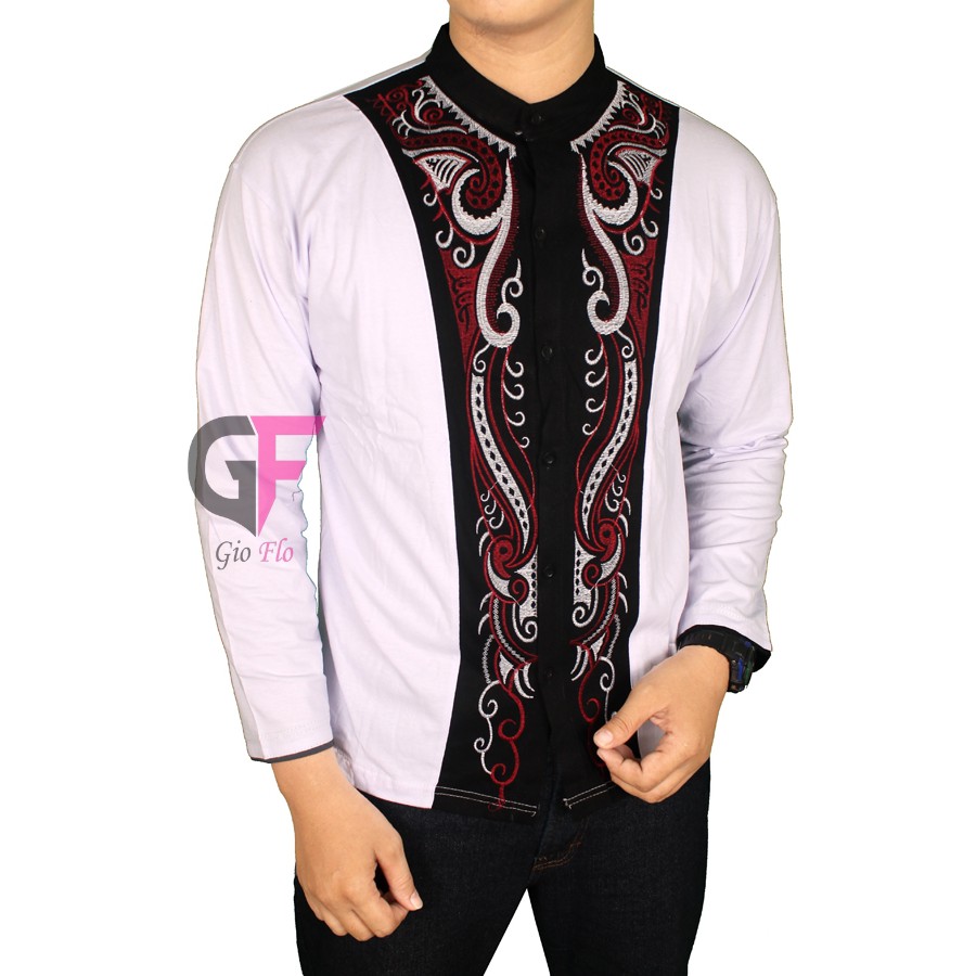 GIOFLO Pakaian Muslim Pria Baju Koko Pria Dewasa