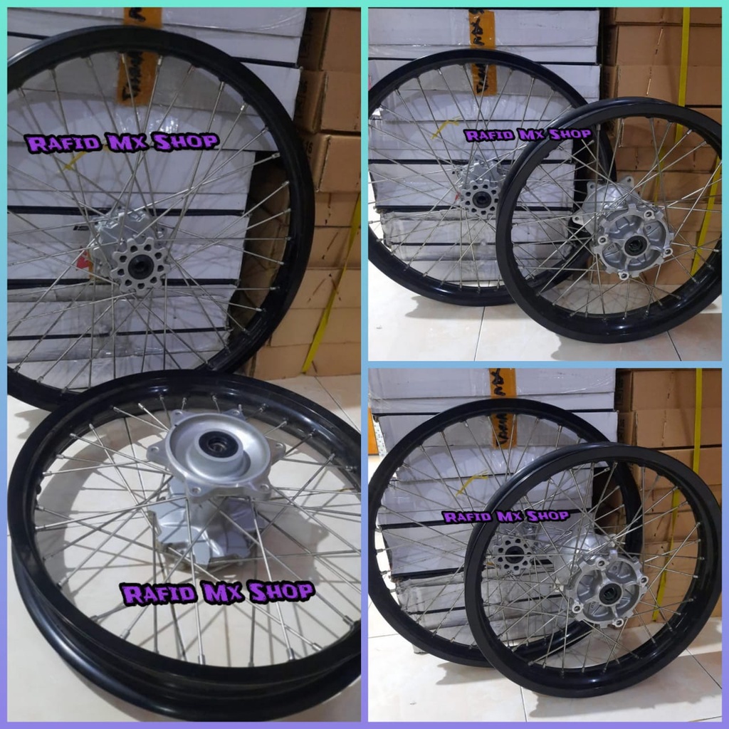 Velg Takasago Velk Wheelset SuperMoto Honda CRF 150 L SE Tanpa Ban Original Copotan