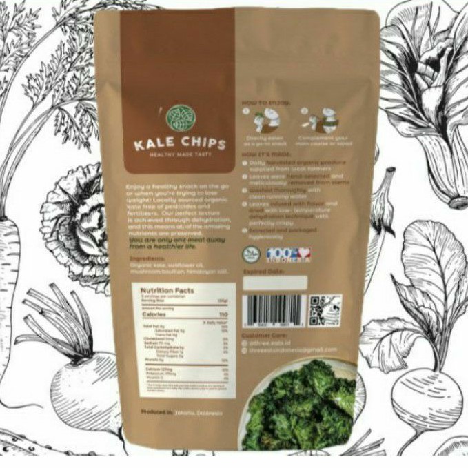 Cemilan Para Gamers Original Kale Chips