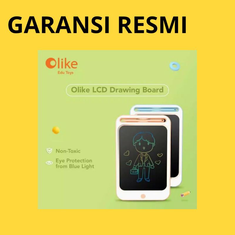 Olike Lcd Drawing Board Garansi Resmi Original 100% Packing Buble Wrap + Kardus Dijamin Sangat Aman