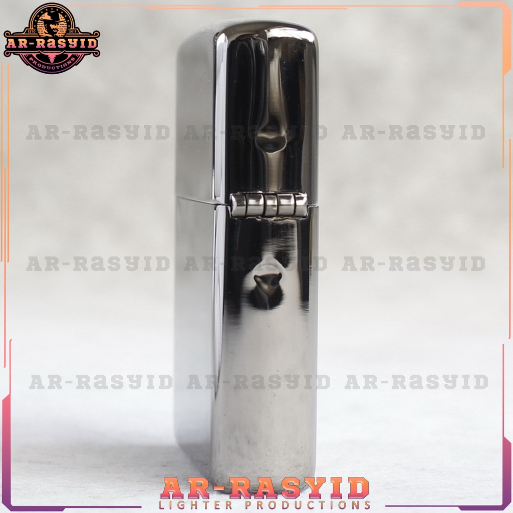 Korek Api Minyak Zippo Black Ice Hitam Light Logo 20969