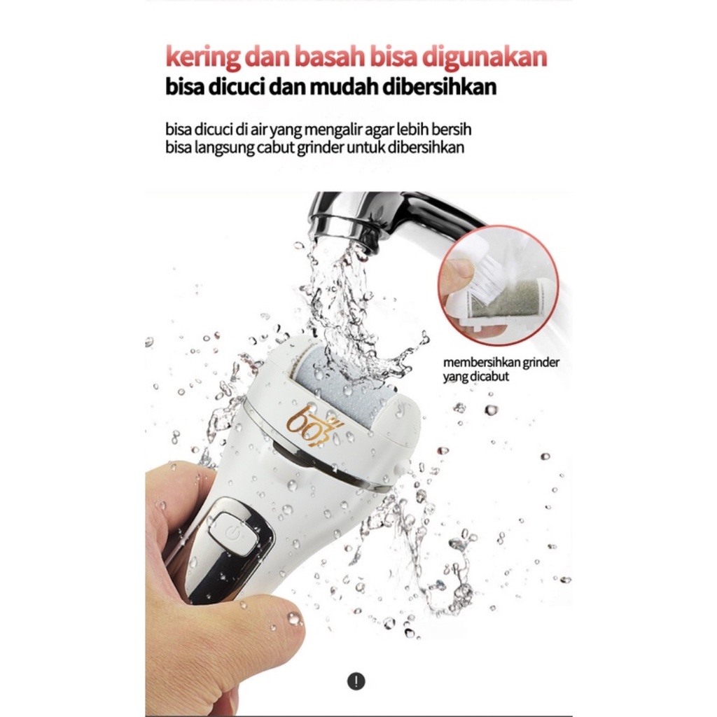 Penghalus Tumit Kaki / Penghalus Kaki Elektrik Untuk Kulit Mati Dan Kapalan / Electric Callus Remover Pedicure Menicure