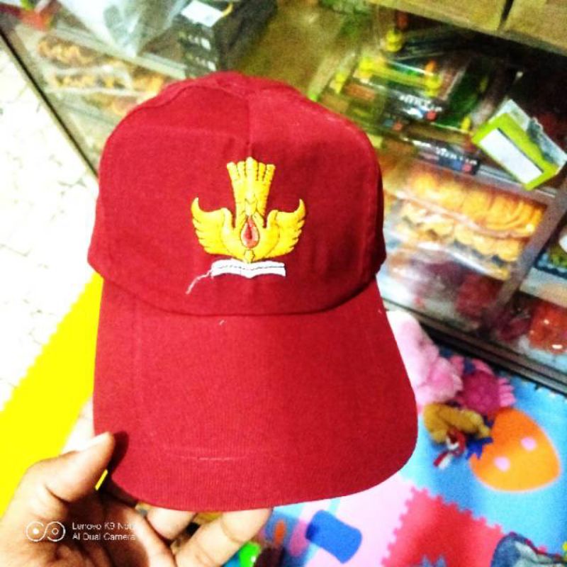 topi SD bordir All size