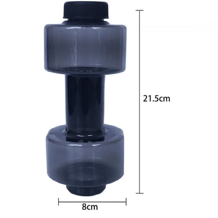 Toko16 Tempat Minum Bentuk Barbel Gym Fitness - Botol Minum Barbel