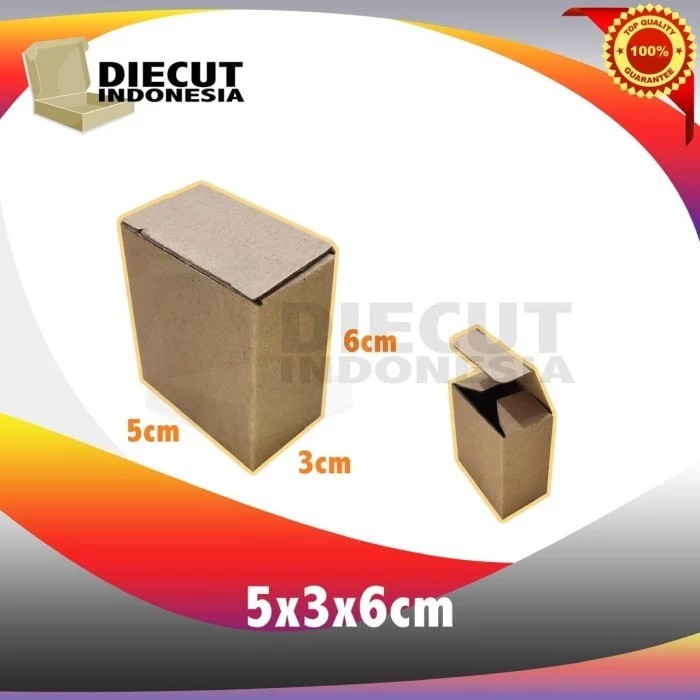 

kardus box kotak karton diecut uk 5x3x6