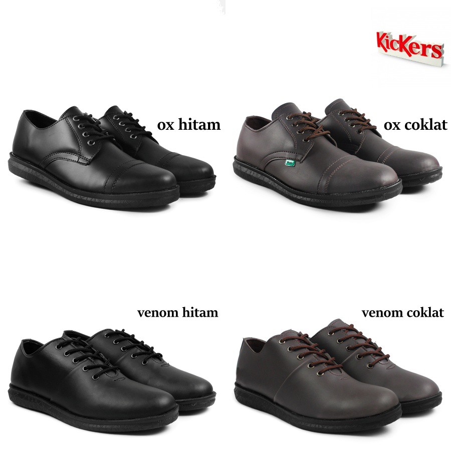 MURAH PARAH!!! Sepatu Pria Kickers Sepatu Casual Semi Boots Formal Kulit Sintetis Murah