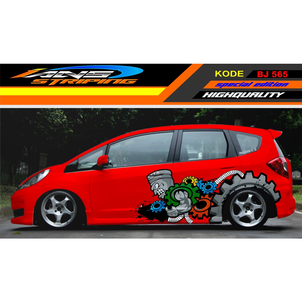 PROMO STIKER MOBIL HONDA JAZZ DATSUN SWIFT / DECAL STIKER MOBIL / VARIASI STIKER MOBIL / DECAL MOBIL