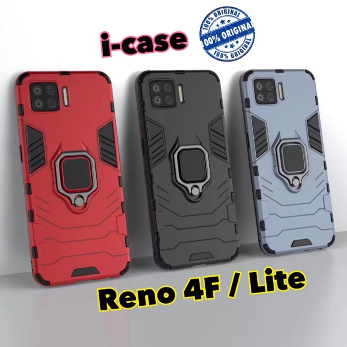 Oppo Reno 4 Lite Case iron Armor iRing - casing cover oppo Reno4 F