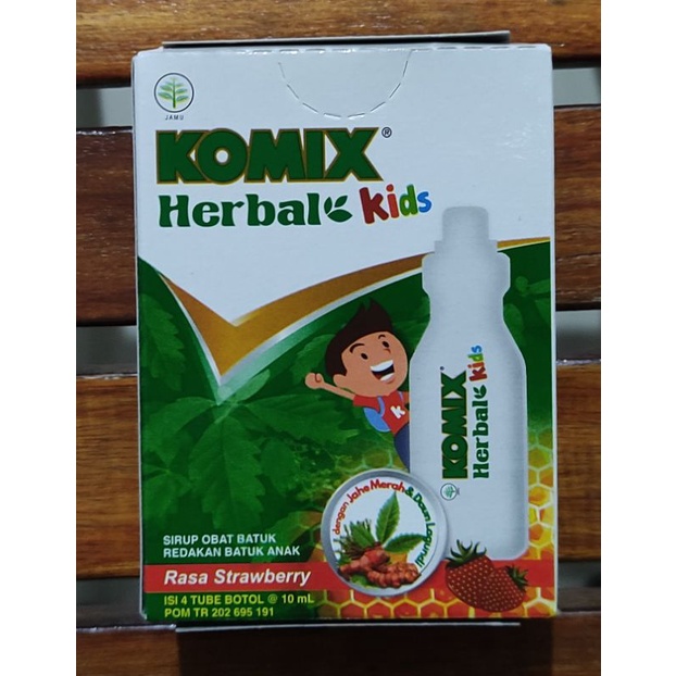 Komix Herbal Kids Rasa Strawberry / Obat Batuk Anak / Batuk Berdahak