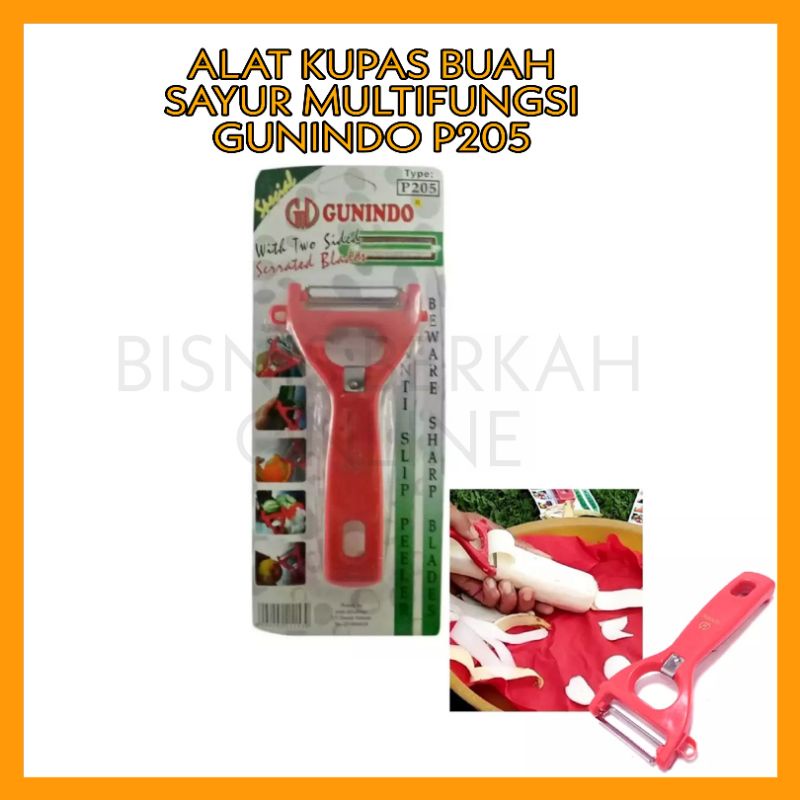 Alat Kupas Kulit Buah dan Sayur / Pisau Kupas Buah Kulit Kentang Wortel dan Sayuran / Peeler GUNINDO P205