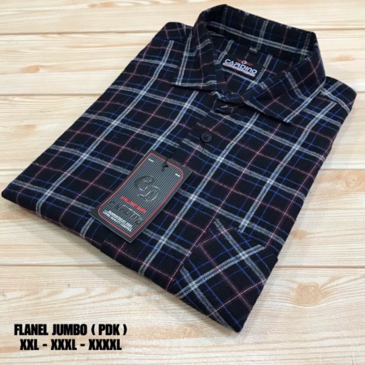 kemeja flanel lengan pendek jumbo pria XXL-XXXL-XXXXL flanel big size over size pendek motif kotak distro