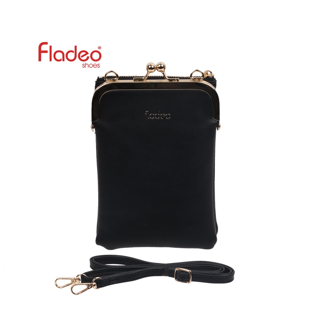 Fladeo F22/QD203-DH/Tas Dompet Slempang Mini wanita[ Sling bag mini wallet ladies ] Black