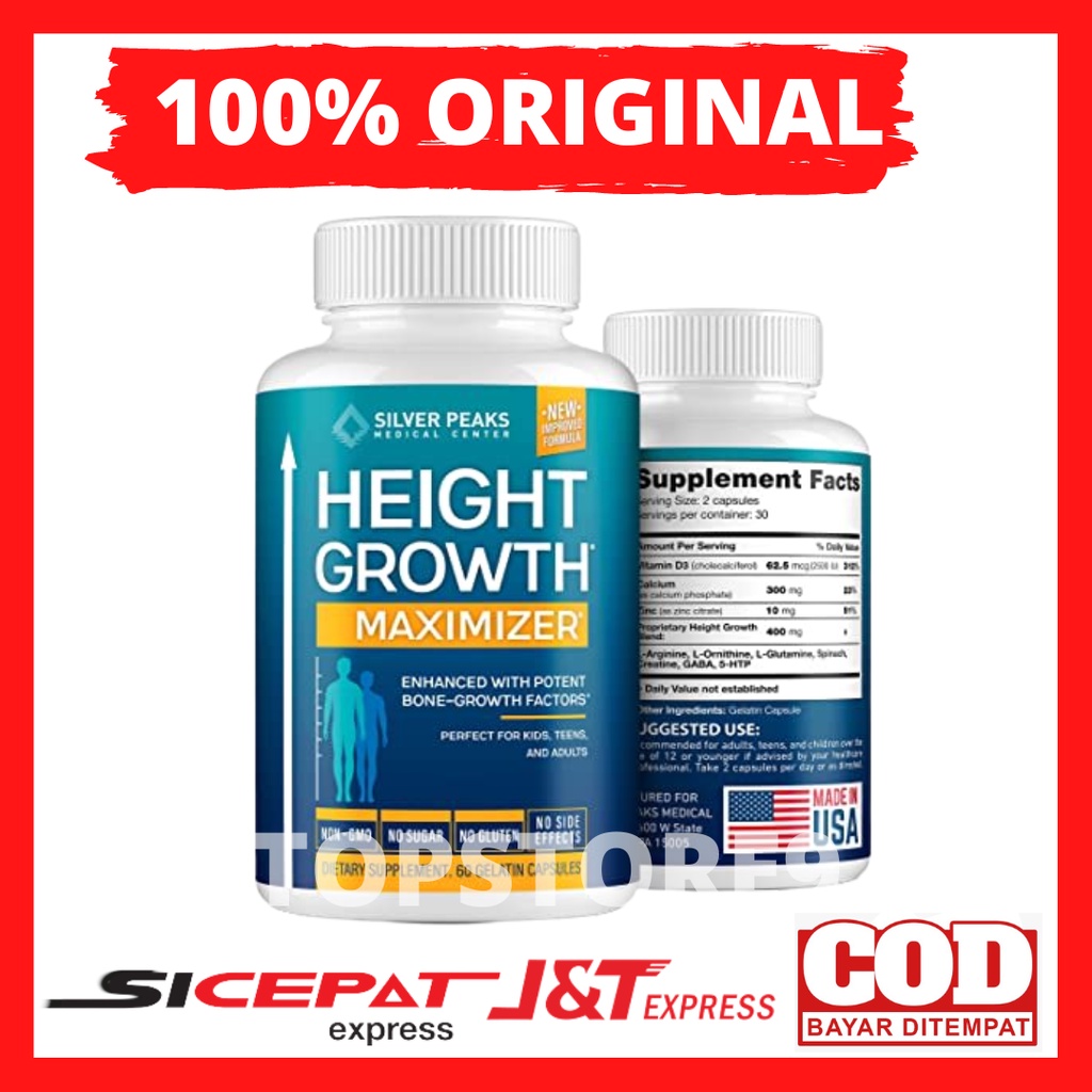 Height Growth Maximizer Usa Original Obat Peninggi Badan Super Cepat Grow Up Asli