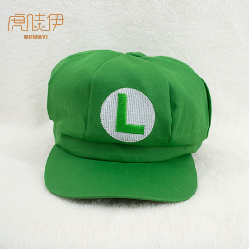 TSMB topi super mario bros hat cap baseball cosplay luigi merah hijau kuning ungu putih