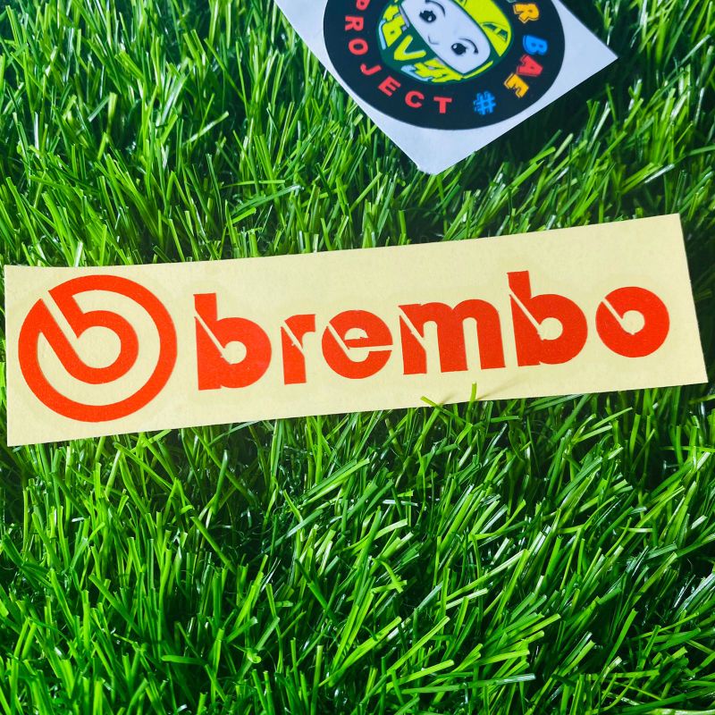 Stiker brembo sticker cuting pengereman BREMBOO 1PCS variasi motor