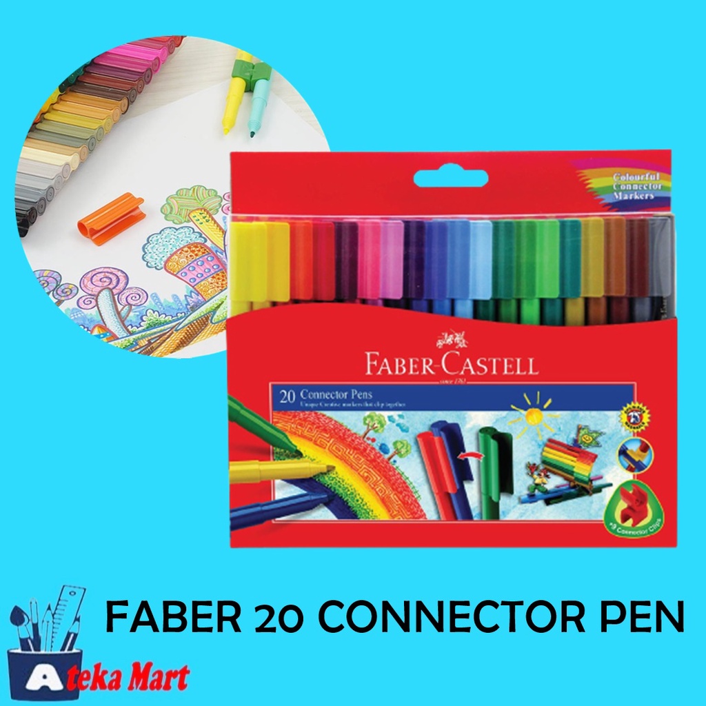 

FABER CASTELL 20 CONNECTOR PENS/PENA WARNA