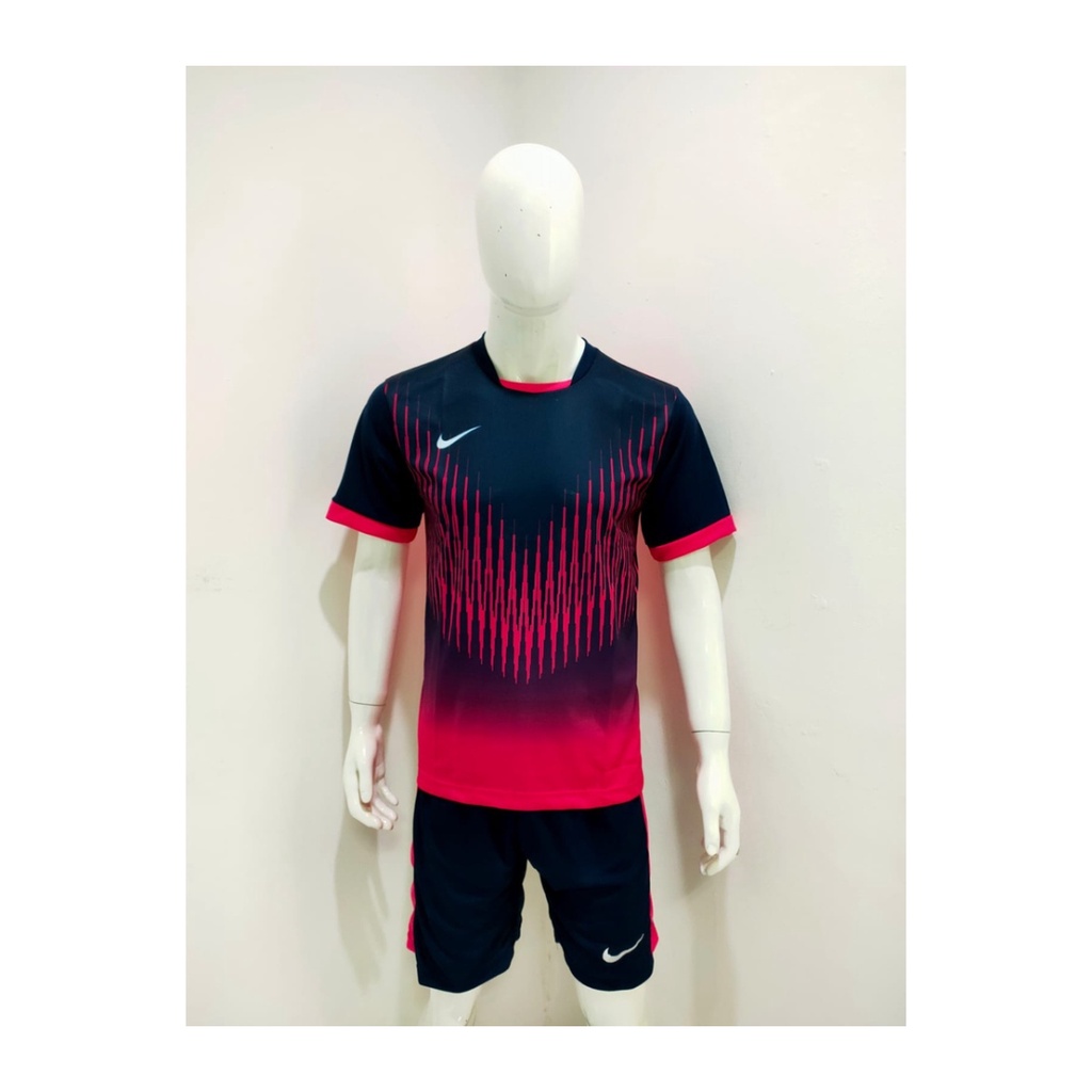 jersey futsal pria kaos sepak bola baju dan celana setelan wanita dewasa t-shirt outfit seragam jarsey kostum olahraga pakaian apparel print sport jersy soccer casual jersi suit NK161 magenta