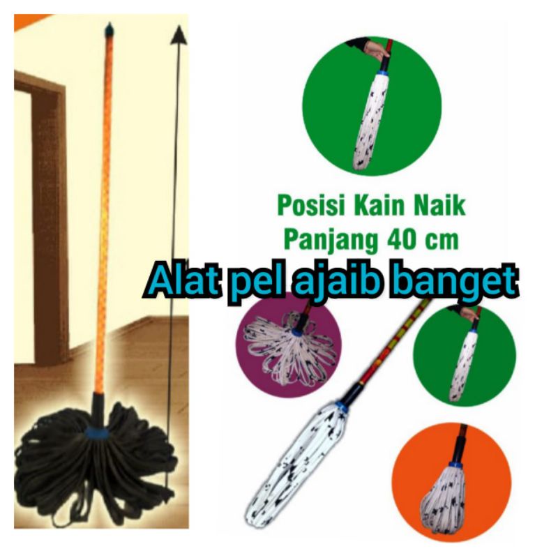 alat pel  lantai putar plintir tanpa di peras sama tangan