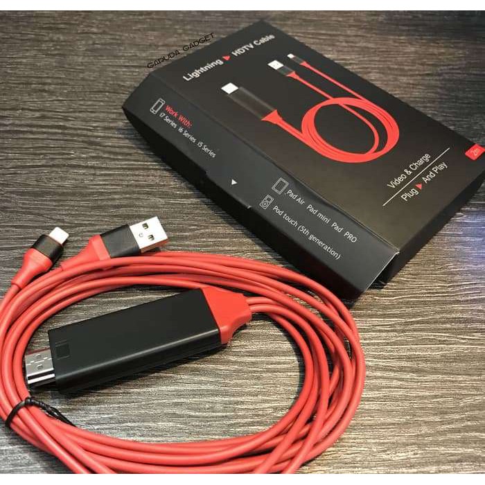 Kabel Lightning to HDMI / HDTV Video Cable iPhone Ipad