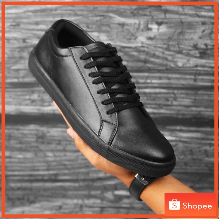 Sepatu Sneakers Formal Pria Kulit Kasual Simple Sporty Cowo - Sepatu Running - Snikers - VICTOR