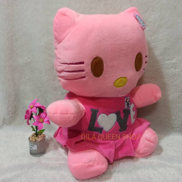 Boneka hello Kitty polkadot pita XL murah